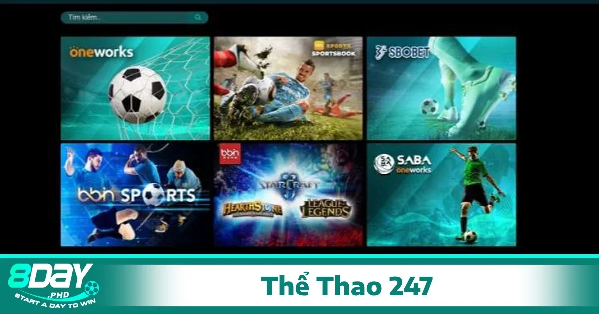 Cá cược thể thao 8Day đa dạng các môn thể thao