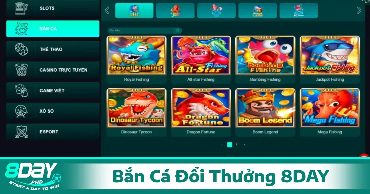 Nếu bạn yêu thích sự chân thực, đồ họa đẹp mắt, màu sắc tươi sáng, bắn cá đổi thưởng 8Day chính là lựa chọn hoàn hảo.